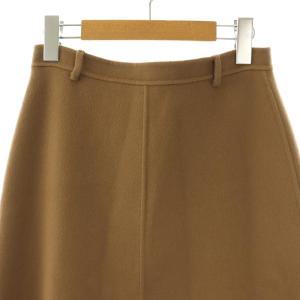 S Max Mara 25年製 ウールフレアスカート ロング 34 モカ /DO OS