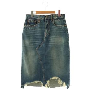 24AW JESSE SKIRT デニム ダメージ加工 25 インディゴ