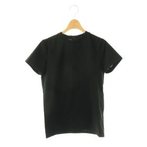 バックジップ半袖カットソー Tシャツ 1 ブラック /ES OS