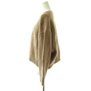ebure ケーブルニット セーター モカ /SS OS
