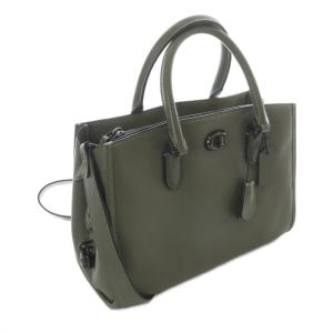 COACH ブルック キャリーオール 28 2WAYバッグ ショルダーバッグ ハンドバッグ カーキ 緑 グリーン CCE732