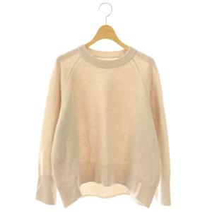 25AW ウォッシャブルウールクルーネックプルオーバー ニット セーター M ライトベージュ /DO OS
