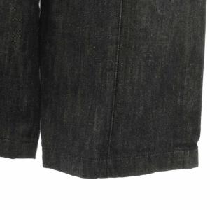 BLUE LABEL CRESTBRIDGE パンツ 36 青 ブルー 無地 ワイドシルエット チェック柄裏地 /AZ