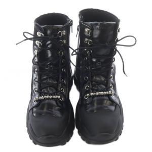 Ameri VINTAGE 24AW LADY MOUNTAIN BOOTS ショートブーツ S 黒 ブラック /SR