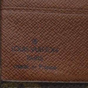 LOUIS VUITTON モノグラム ポルト モネ ビエ カルト クレディ Wホック 財布 二つ折り ブラウン M61660 /YO18
