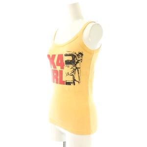 HYSTERIC GLAMOUR ロゴ キャミソール タンクトップ プリント オレンジ /MY OS