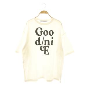 24SS GoodnicE プリントTシャツ カットソー 五分袖 M ホワイト /HK OS