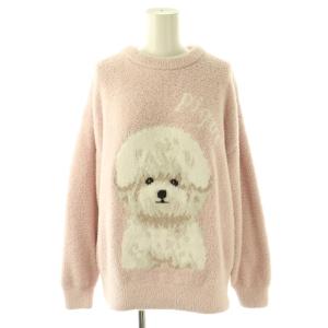gelato pique パウダーDOG3柄JQD セットアップ ルームウェア ナイトウェア F ピンク /DF OS