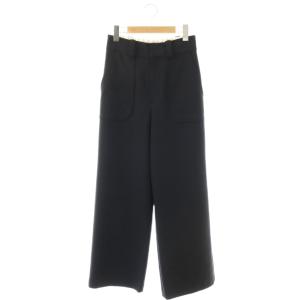 25SS T/W 2WAYバイヤスワイドパンツ ジッパーフライ 1 ブラック /DO OS