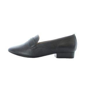 REGAL パンプス ローファー 22.5cm 黒 ブラック 三角形カットアウト ラウンドトゥ /RI OS