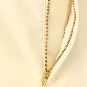 NOBLE エステルツイルストレッチスラックスパンツ ワイド 36 オフホワイト /HK OS