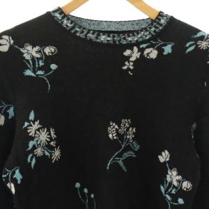 Mame Kurogouchi Floral Jacquard Knitted Top 1 ブラック