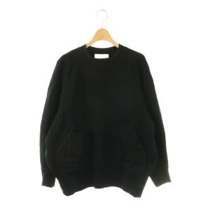 Oversized Embroidered Sweatshirt 1 ブラック