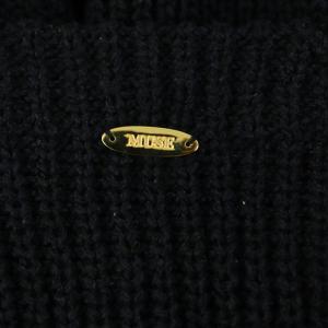 MUSE de Deuxieme Classe Lily Linen アゼ プルオーバー ニット セーター 長袖 シルクリネン ネイビー /MY OS