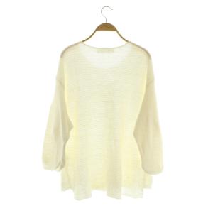 L'Appartement Linen Boat neck ニット 長袖 ホワイト /MY OS