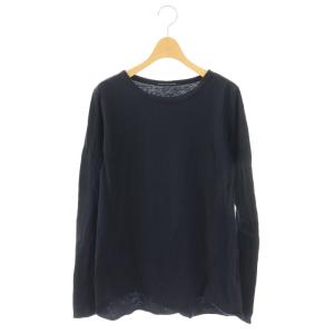 Layering Tシャツ カットソー 長袖 ネイビー /DO OS