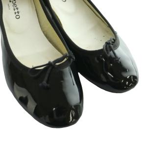 Repetto カミーユ バレリーナ CAMILLE BALLERINA エナメル パンプス 37.5 黒 ブラック /SS