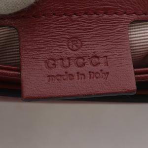 GUCCI アリー スモール GGマーモント バッグ ボルドー