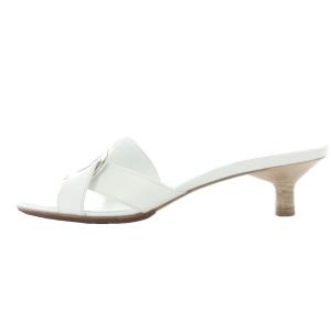 TOD'S レザー サンダル ミュール 36 白 ホワイト /SR