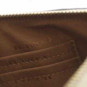 COACH スモール リストレット・フローラル プリント ポーチ レザー ベージュ CJ374 /YO20