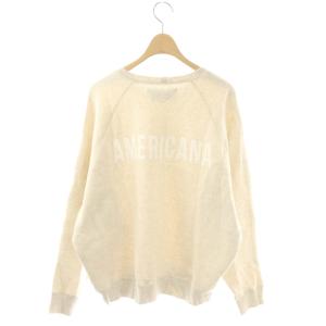 MICA&DEAL アメリカーナ バックロゴスウェットプルオーバー トレーナー 長袖 F ベージュ /NR OS