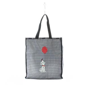 × ディズニー Disney LG BOOK TOTE ダルメシアンプレイドトート トートバッグ 黒 ブラック