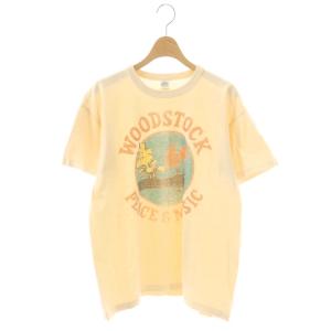 SNOOPY TEE WOODSTOCK 69 PEACE&MUSIC Tシャツ カットソー 半袖 コットン