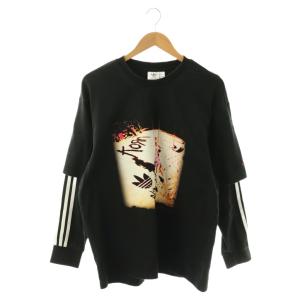 KORN LONGSLEEVE カットソー Tシャツ ロンT プリント M 黒 マルチカラー /CX OS