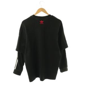 adidas Originals KORN LONGSLEEVE カットソー Tシャツ ロンT プリント M 黒 マルチカラー /CX OS