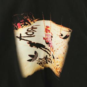 adidas Originals KORN LONGSLEEVE カットソー Tシャツ ロンT プリント M 黒 マルチカラー /CX OS