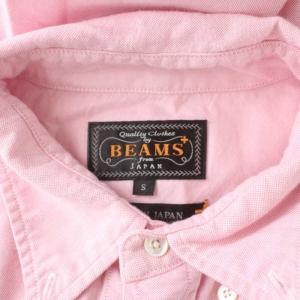 BEAMS+ シャツ S ピンク ボタンダウンカラー 長袖 胸ポケット /AG OS AD