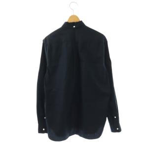 BEAMS+ シャツ M ネイビー ボタンダウンカラー 長袖 無地 /OKOS OS AD