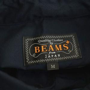 BEAMS+ シャツ M ネイビー ボタンダウンカラー 長袖 無地 /OKOS OS AD