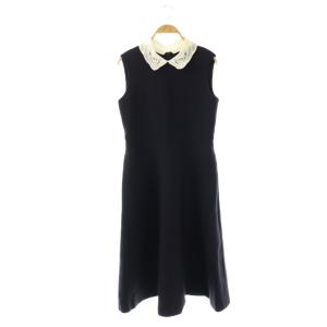 Dress Aria フレアワンピース ネイビー
