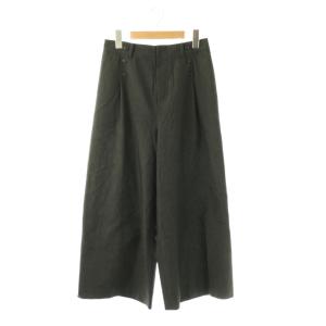 25SS リネン混 マリンパンツ ワイドパンツ M ブラック /ES OS