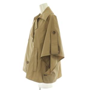 Max Mara 24年製 白タグ アリアナ ショート ケープトレンチコート UNICA F ベージュ