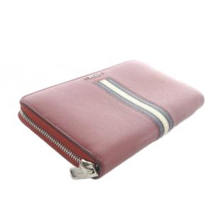 BALLY トレインスポッティング ラウンドジップ 長財布 レザー 赤 レッド /SR