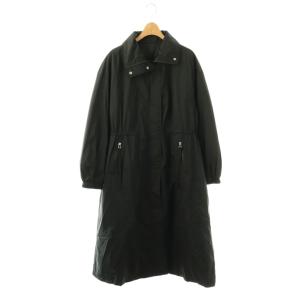 24AW 撥水パディングコート ロング 中綿 36 ブラック /HK OS