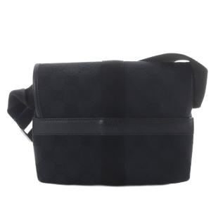 GUCCI ボディバッグ GGキャンバス ブラック 131236