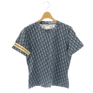 トロッター Tシャツ 半袖 クルーネック ロゴ 装飾 F42 紺 ネイビー /BB