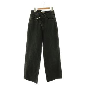 24AW CROSS WAIST WIDE STRAIGHT デニムパンツ ジーンズ 2 黒 ブラック
