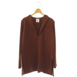 アメリ AMERI 24AW UND JACKET LIKE SHIRT シャツ プルオーバー F ブラウン