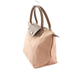 Longchamp ル プリアージュ トートバッグ ピンク 茶 /MI OS