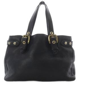 J&M DAVIDSON BIANCA  ハンドバッグ レザー ブラック /YO13