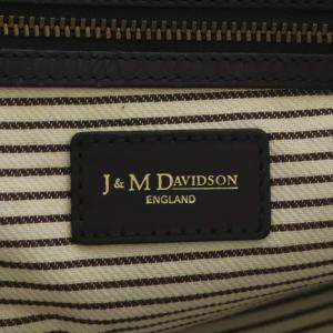J&M DAVIDSON トートバッグ ショルダーバッグ 2way キャンバス レザー ブラック /YO11