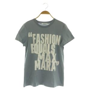 24年 白タグ FASHION EQUALS ロゴ プリント Tシャツ 半袖 S サックス /MY OS