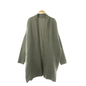 Twins cotton ショートガウン カーディガン 厚手 コットン グレー /NR OS