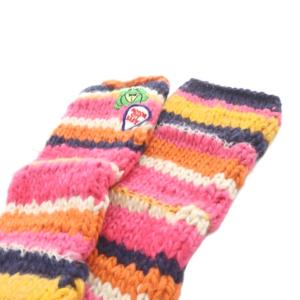 HYSTERIC GLAMOUR FROG 手編みボーダーレッグウォーマー F マルチカラー /SR