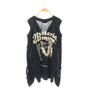 HYSTERIC GLAMOUR PROBLEM CHILD オーバーサイズカーディガン ジップアップ F ブラック /HK OS