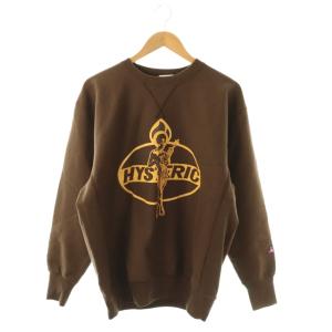 ヒステリックグラマー 24AW DYNAMITE ANGEL スウェット L ブラウン マスタード